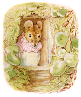 Mrs. Tittlemouse at the Door