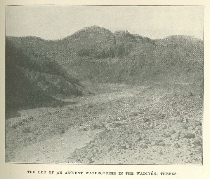 007.jpg the Bed of an Ancient Watercourse in The Wadiyn,
Thebes. 
