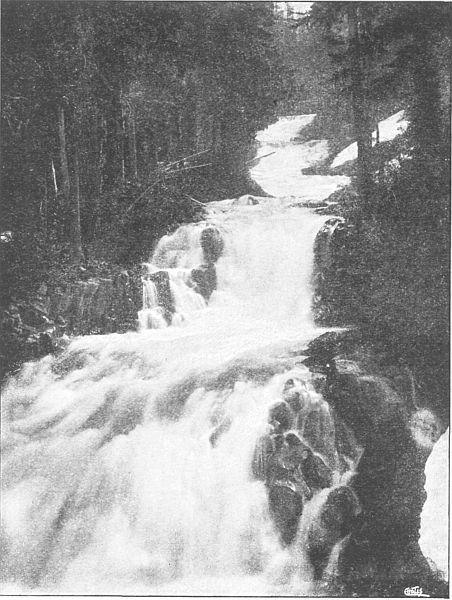 White River in the upper reaches is a roaring torrent.