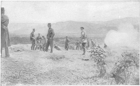 A mountain battery at Velestinos