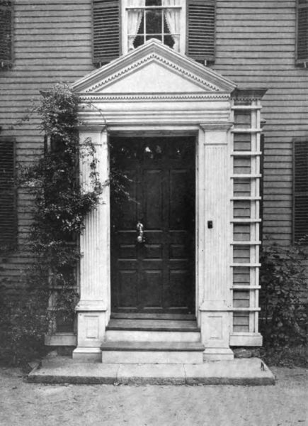 Plate LXXXVII.—The Porch, Quincy Mansion.