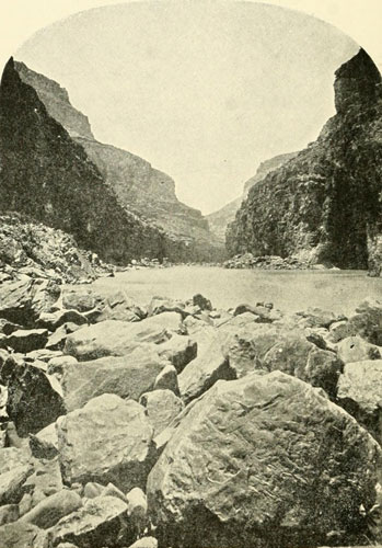 In Marble Canyon,
about Midway between Paria and Little Colorado.